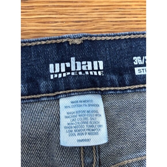 Urban Pipeline Mens Jeans Size 36x32 Blue Ultimate Flex Denim Straight Leg - Picture 6 of 7
